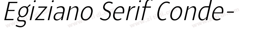 Egiziano Serif Conde字体转换 Egiziano Serif Conde字体转换